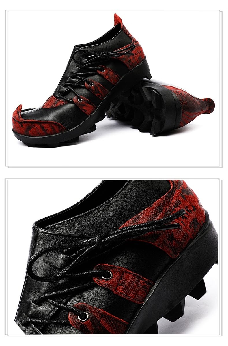 Zees Spring Genuine Personalized Men's Nightclub Trendy Soft Youth Business Formal Leather Pointed Toe Top Layer Cowhide_voghion.com