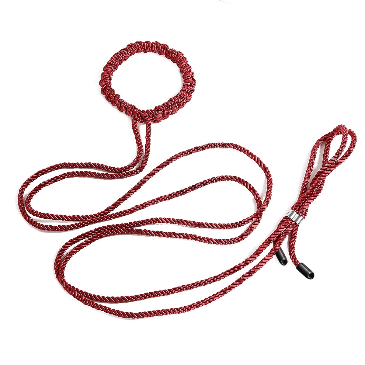 LuvBox Sex Toys Braided Traction Collar Adjustable Neck Ring SM Toy Rope Art Finished Binding Restraint Adult_voghion.com