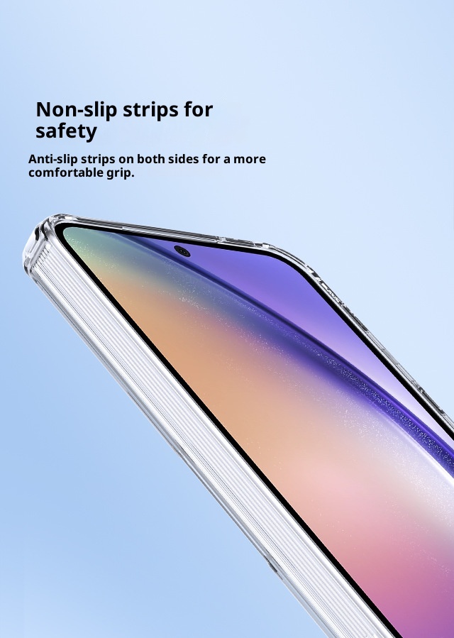 Étui de téléphone TechGlobe Nillkin compatible avec Samsung Galaxy A55 Aibag Transpaent magnétique souple avec protection contre les chocs_voghion.com