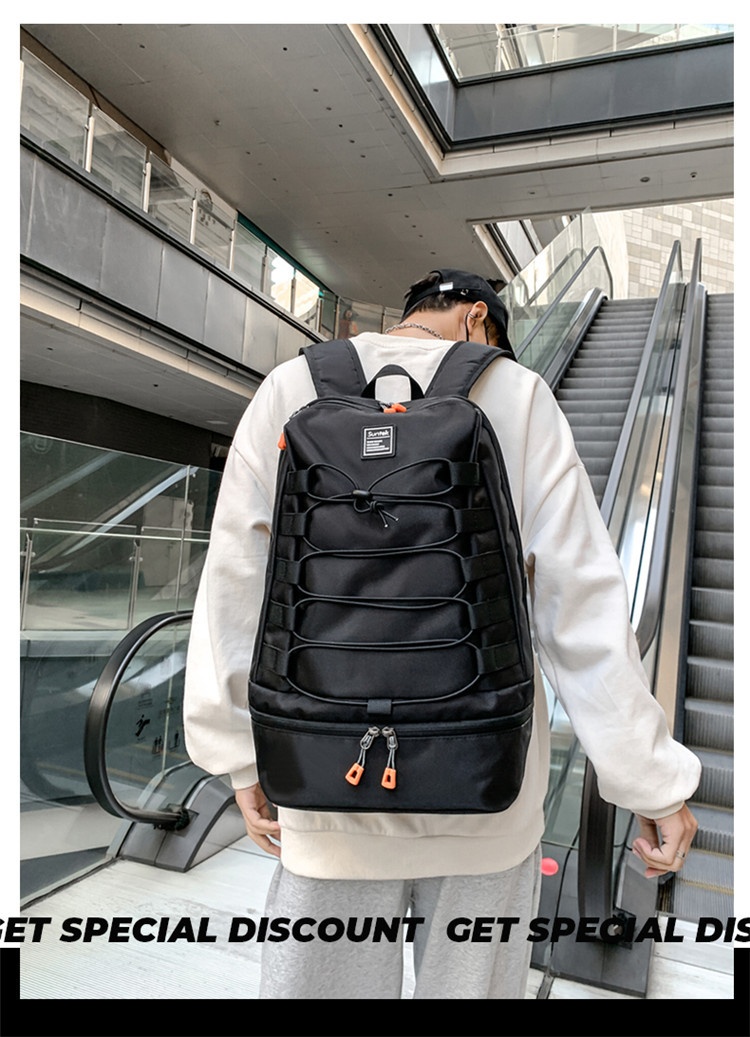 ActiveGo 24 Zaino per studenti autunno inverno da uomo, doppio spallaccio, grande capacità, stile college, borsa da viaggio per esterni, transfrontaliero_voghion.com