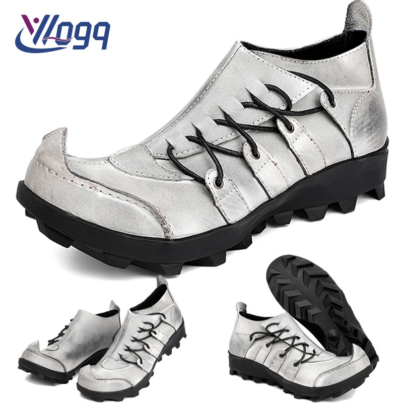 Zees Spring Genuine Personalized Men's Nightclub Trendy Soft Youth Business Formal Leather Pointed Toe Top Layer Cowhide_voghion.com