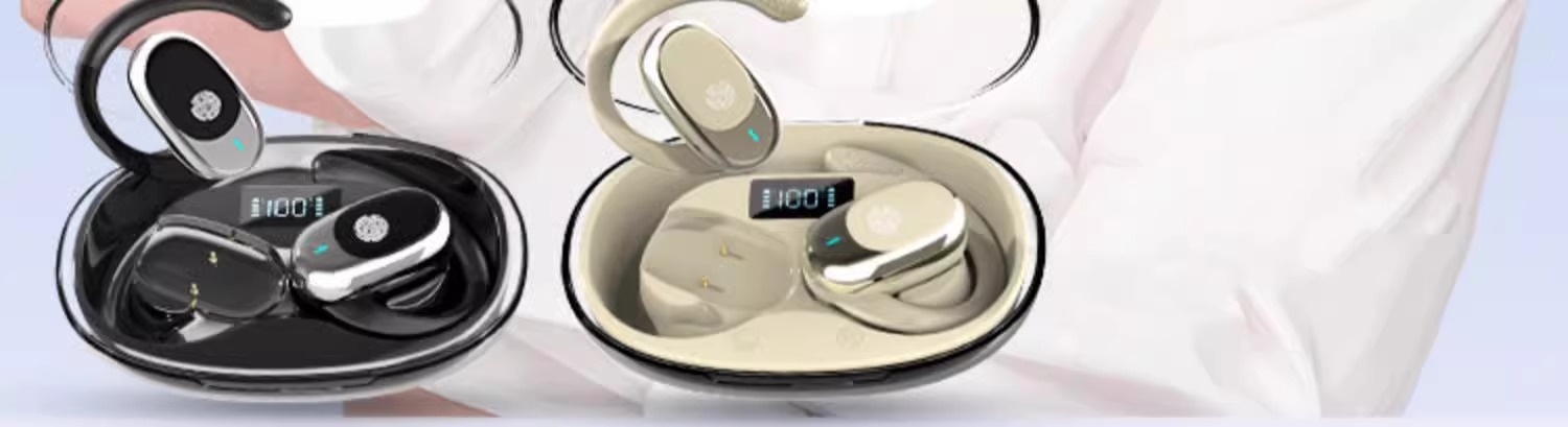 3c Cross-Border JM11 Bluetooth Wireless OWS Auricolari sportivi con cancellazione del rumore, gancio auricolare rotante, display digitale_voghion.com