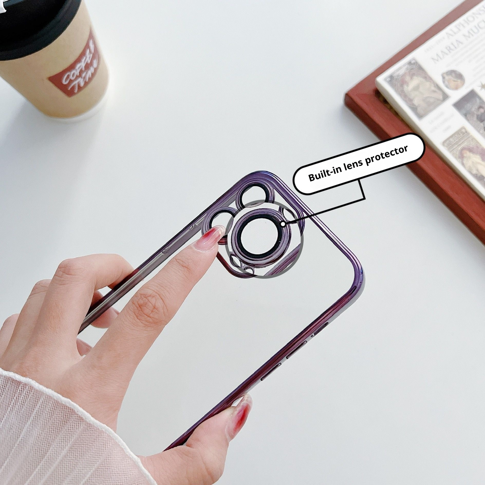 TechGlobe Suitable For 15 Max With Lens Phone Case 13 Electroplated Dustproof Full Covage 14 Pro Shockproof Protective_voghion.com