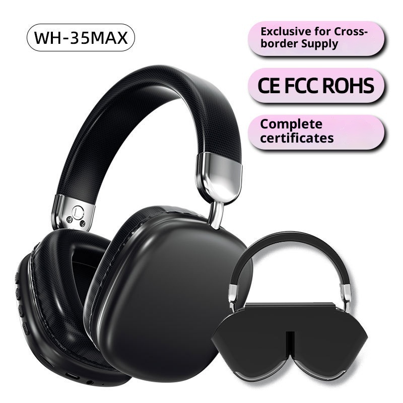 3c Cross-Border New WH35Max Simple Wireless Over-Ear Bluetooth Headphones Dropshipping_voghion.com