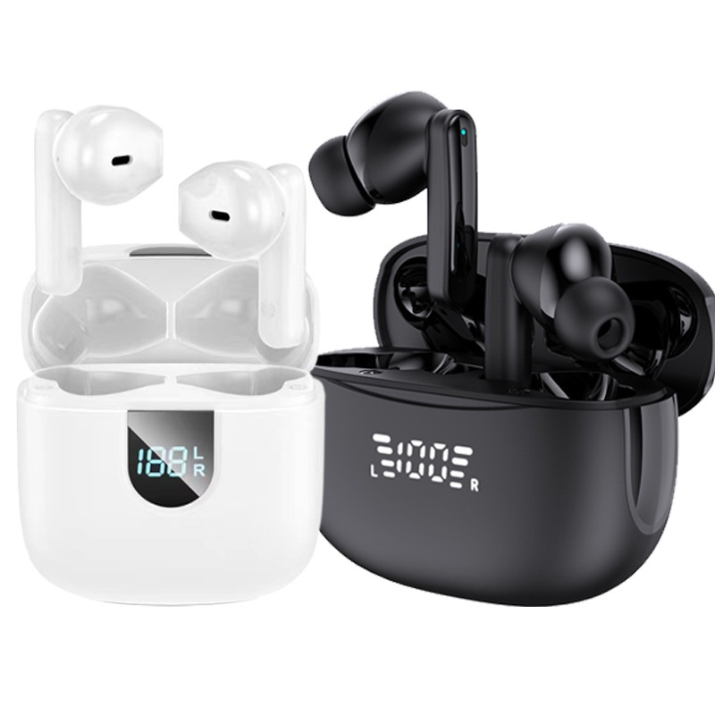 Cuffie Bluetooth sportive wireless con cancellazione del rumore, display di potenza, traduzione AI transfrontaliera 3c, ultra lunghe_voghion.com