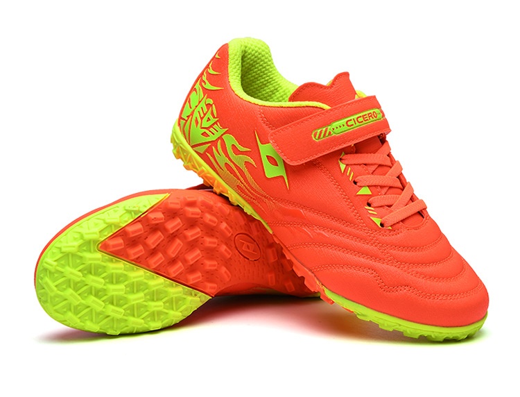 Botas de fútbol ShoeGlobe Cross-Border para jóvenes y niños, con cierre de velcro. Zapatillas deportivas para entrenamiento de fútbol infantil._voghion.com