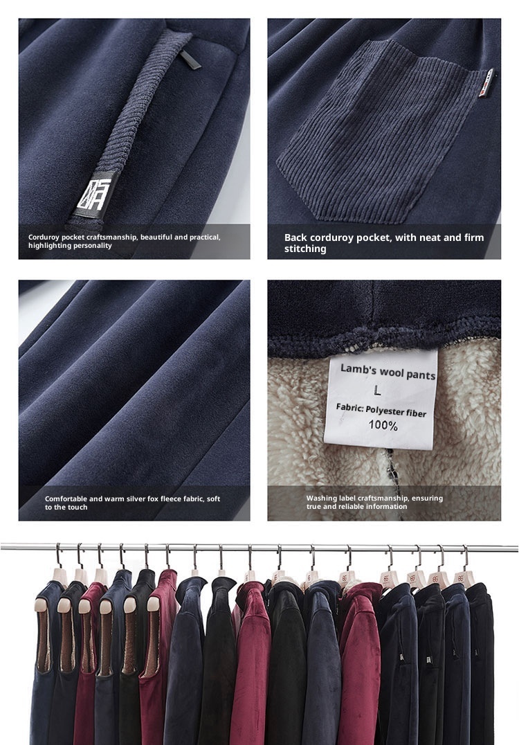 001 Three-Piece Winter Silver Fox Plus Size Sweatshirt Set For Men Thickened Warm Lamb Fleece Jacket Men's Sportswear_voghion.com