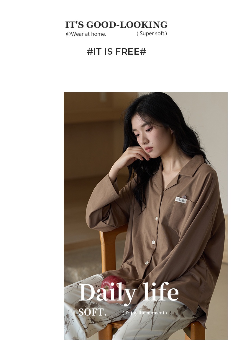 ChicShe 10A Antibacterial Pajamas For Women, Spring And Autumn Long Sleeve 2025 New Style, High-End Feel, Pure Cotton, Plus Size_voghion.com