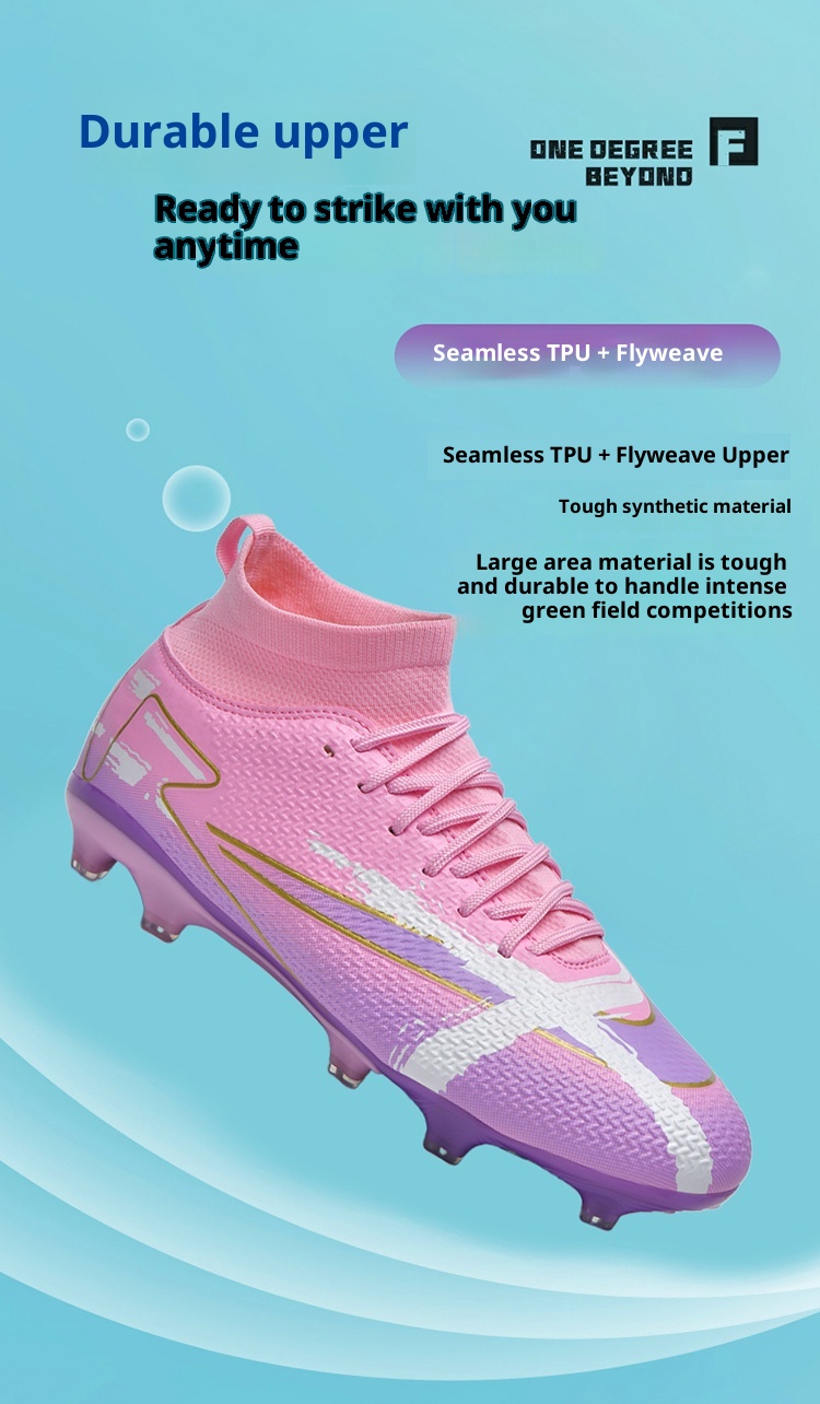 ShoeGlobe 2025 New Men's Boys And TF Cleats Training Elementary School Girls Special AG Long Spikes Soccer Shoes_voghion.com