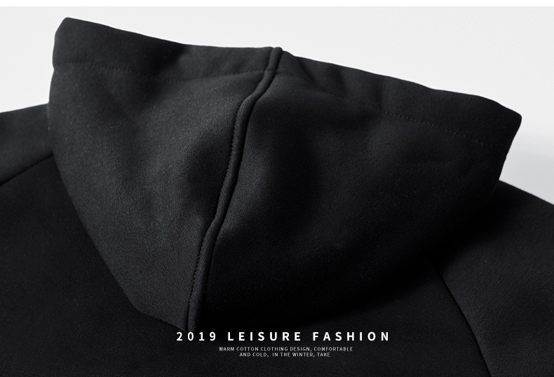 001 Winter New Lamb Wool Zipper Jacket Korean Style Fleece Lined Thickened Warm Men's Plus Size Casual Sports Suit For Men_voghion.com