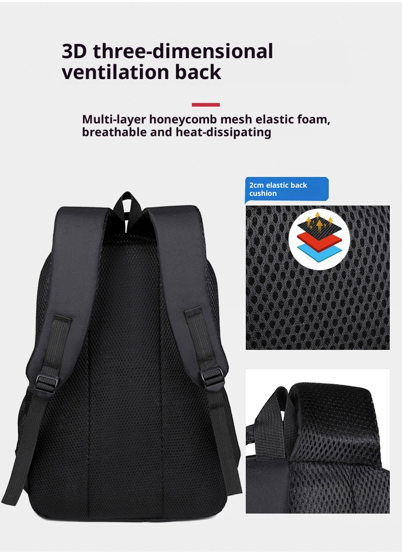 Sac à dos ActiveGo pour le commerce international, grande capacité, idéal pour ordinateur, le sport, la randonnée, l'alpinisme et les courts séjours. Sac à dos étudiant pour les voyages d'affaires et de loisirs._voghion.com