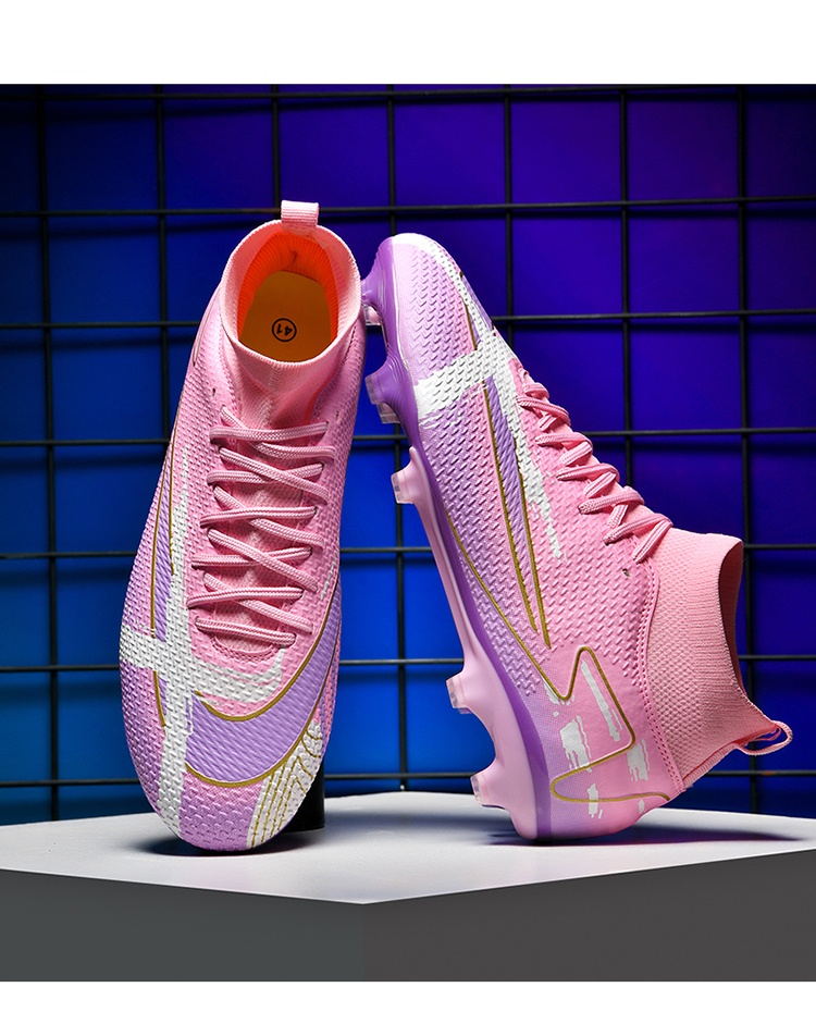 ShoeGlobe 2025 New Men's Boys And TF Cleats Training Elementary School Girls Special AG Long Spikes Soccer Shoes_voghion.com