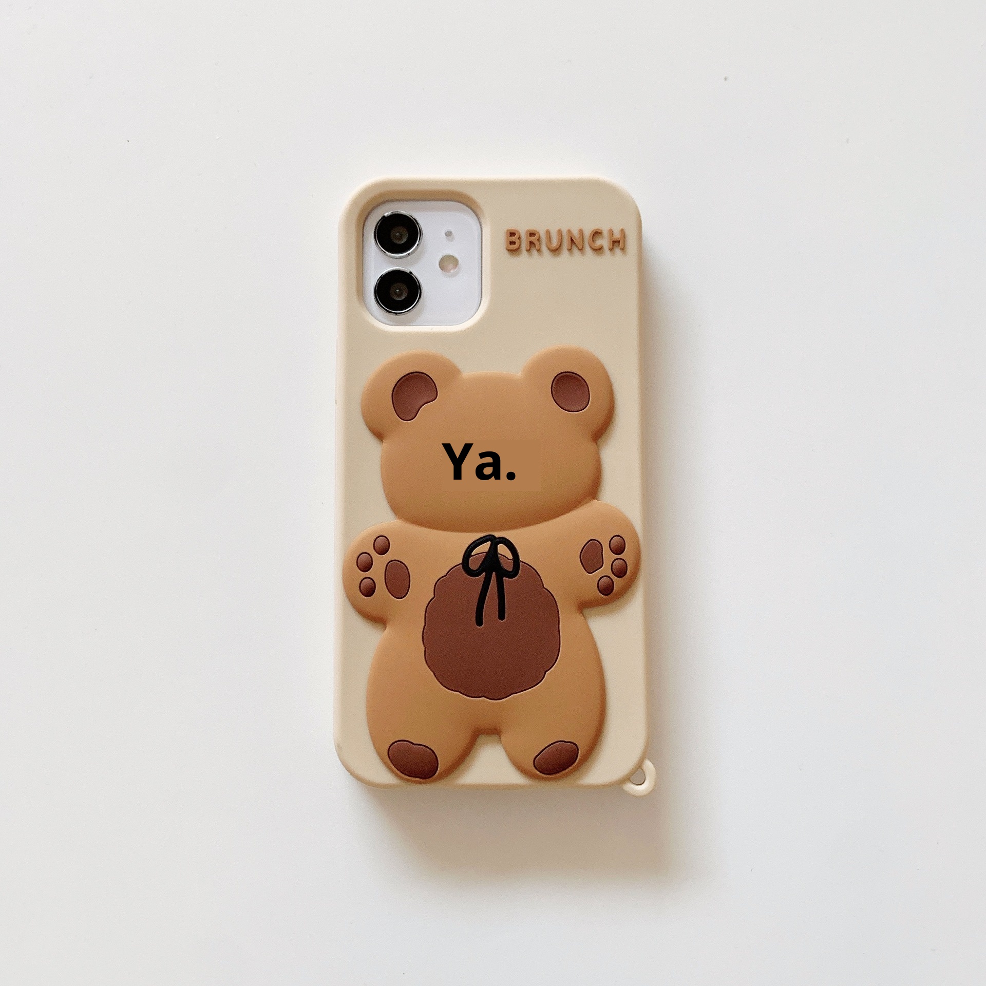 Custodia per telefono TechGlobe Bowknot Bear 15 Pro compatibile con 11/X/XS Max in silicone 78 Plus, stile cinese_voghion.com