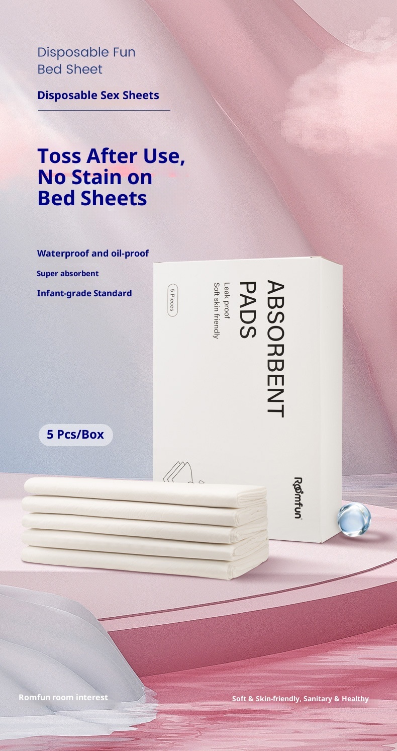 Drap-housse jetable imperméable et résistant à l'huile LuvBox Sexy Push Oil, idéal pour matelas d'hôtel et sextoys pour couples._voghion.com