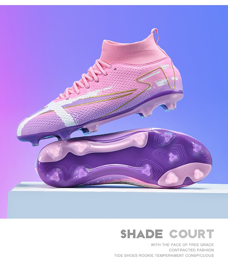 ShoeGlobe 2025 New Men's Boys And TF Cleats Training Elementary School Girls Special AG Long Spikes Soccer Shoes_voghion.com