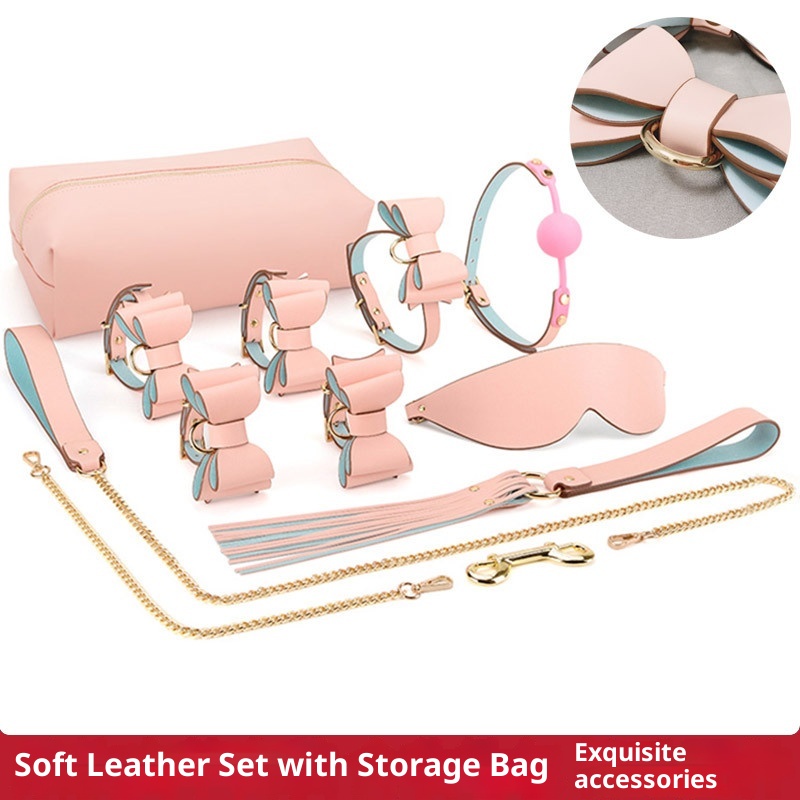LuvBox SM Toys Set Kombinationsgeschenkset mit Handschellen, Halsband, Augenbinde und Aufbewahrungstasche für Erwachsene und Paare. Verfügbar für Dropshipping._voghion.com