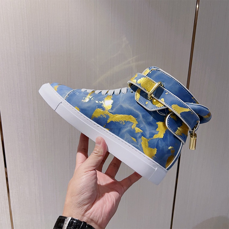 Zees Zees Zees European Style Men's Camouflage Graffiti Couple High-top Korean Trendy Brand Fashion Street Dance Casual Lace-up Lock_voghion.com
