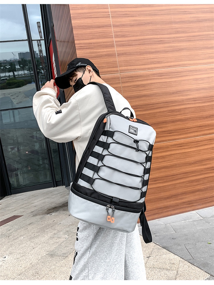 ActiveGo 24 Zaino per studenti autunno inverno da uomo, doppio spallaccio, grande capacità, stile college, borsa da viaggio per esterni, transfrontaliero_voghion.com