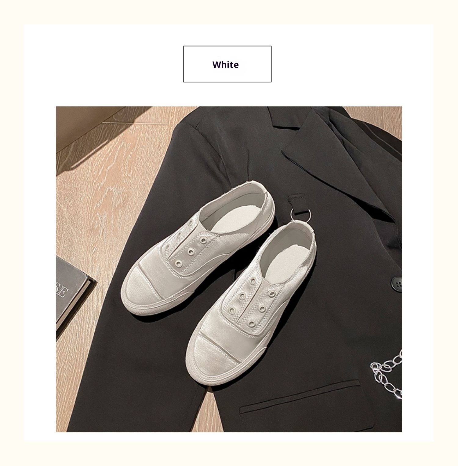 Ciabatte da donna in raso di seta, slip-on, in tela, 2025, nuove scarpe casual bianche con suola morbida spagnola_voghion.com