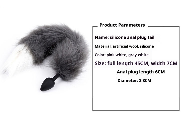 LuvBox Coda indossabile Colore sfumato Serie Fox Masturbatore femminile Plug anale in silicone Giocattoli sessuali di coppia_voghion.com