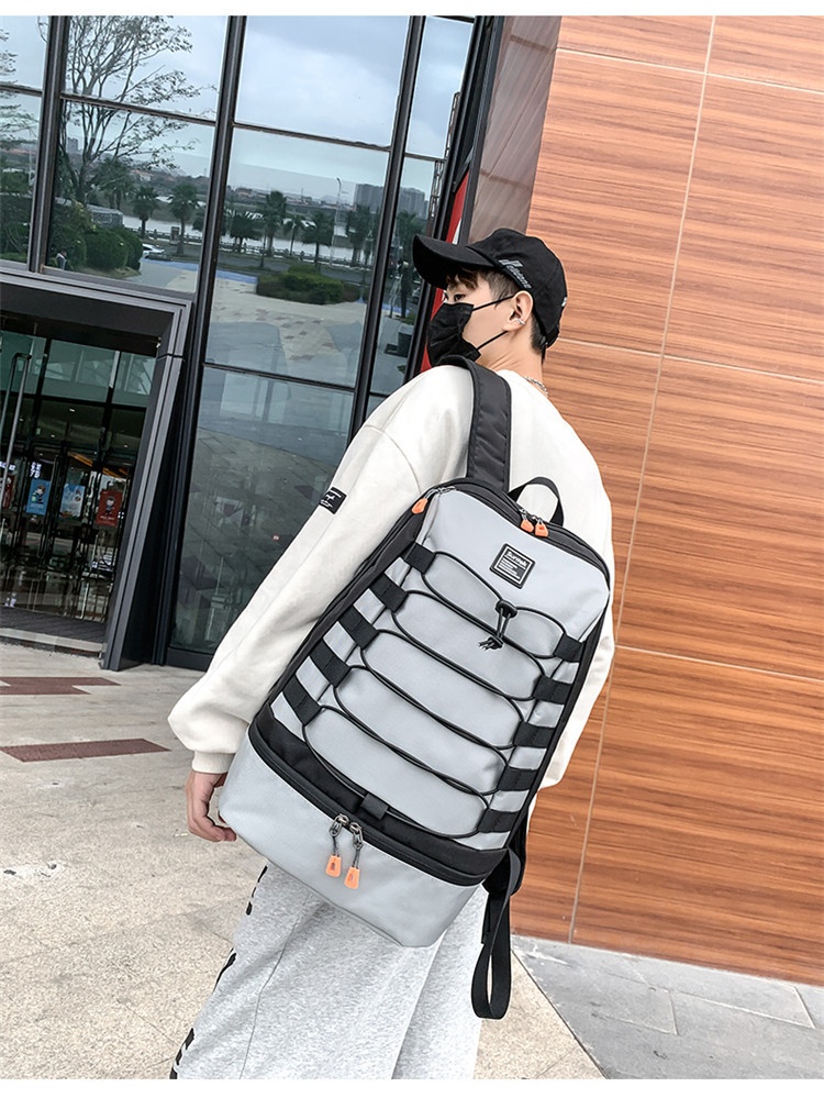 ActiveGo 24 Zaino per studenti autunno inverno da uomo, doppio spallaccio, grande capacità, stile college, borsa da viaggio per esterni, transfrontaliero_voghion.com