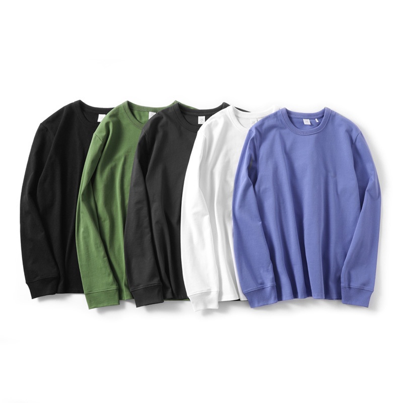 Sweat-shirt unisexe en pur coton 280g pour homme, imprimé trois livres, col rond, manches longues._voghion.com