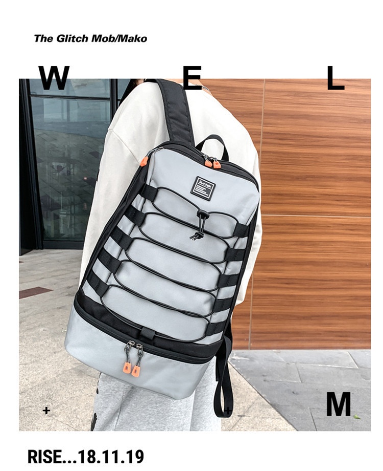 ActiveGo 24 Zaino per studenti autunno inverno da uomo, doppio spallaccio, grande capacità, stile college, borsa da viaggio per esterni, transfrontaliero_voghion.com