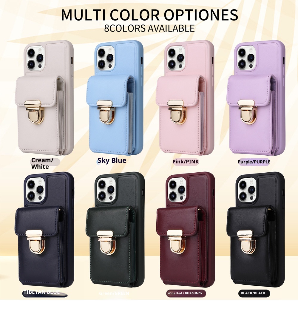 TechGlobe compatibile con 13 Full Coverage Pro Max Crossbody 14 Antiurto Stile giapponese e coreano 12 Slot per schede iPhone 8P_voghion.com