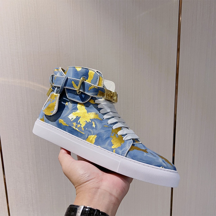 Zees Zees Zees European Style Men's Camouflage Graffiti Couple High-top Korean Trendy Brand Fashion Street Dance Casual Lace-up Lock_voghion.com