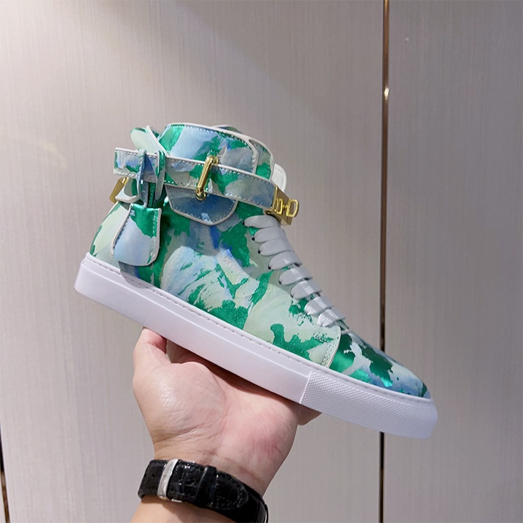 Zees Zees Zees European Style Men's Camouflage Graffiti Couple High-top Korean Trendy Brand Fashion Street Dance Casual Lace-up Lock_voghion.com