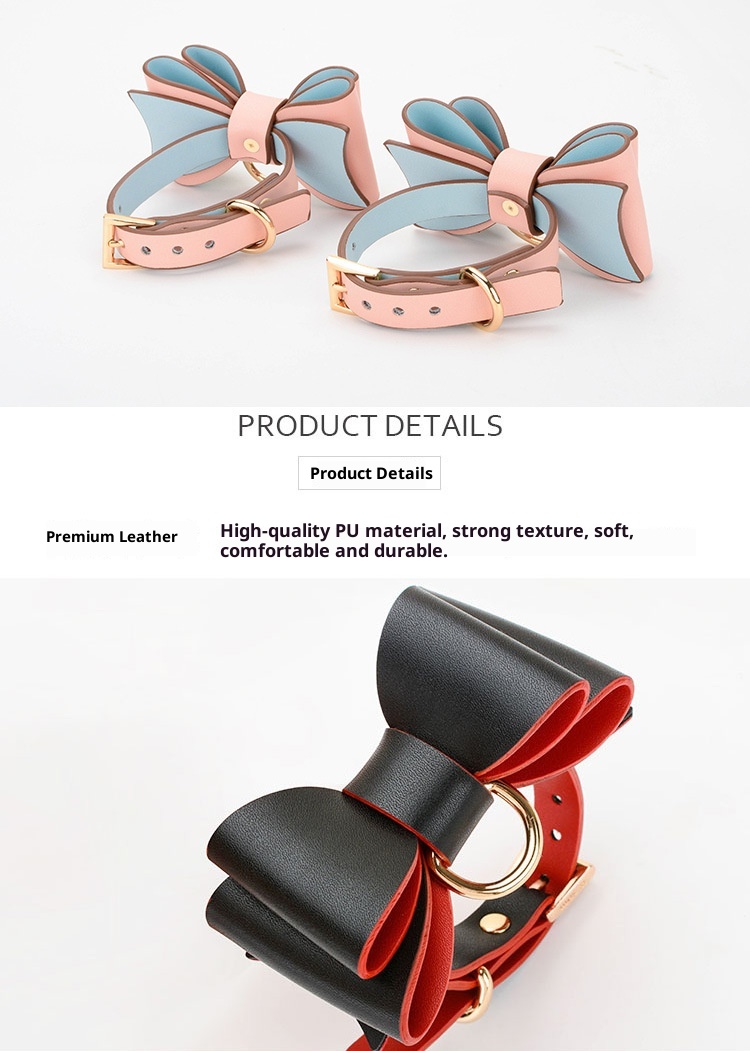 LuvBox SM Toys Set Kombinationsgeschenkset mit Handschellen, Halsband, Augenbinde und Aufbewahrungstasche für Erwachsene und Paare. Verfügbar für Dropshipping._voghion.com