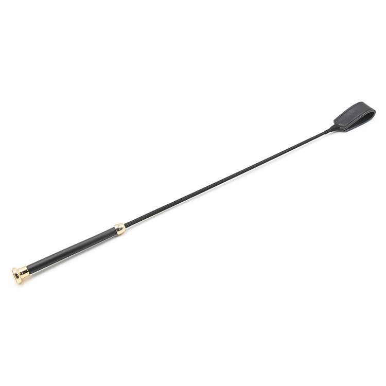 Frusta per cavalli LuvBox con manico lungo in vera pelle, con forte schiaffo sulla testa, estesa SM Supplies SP Props Adult Fun_voghion.com