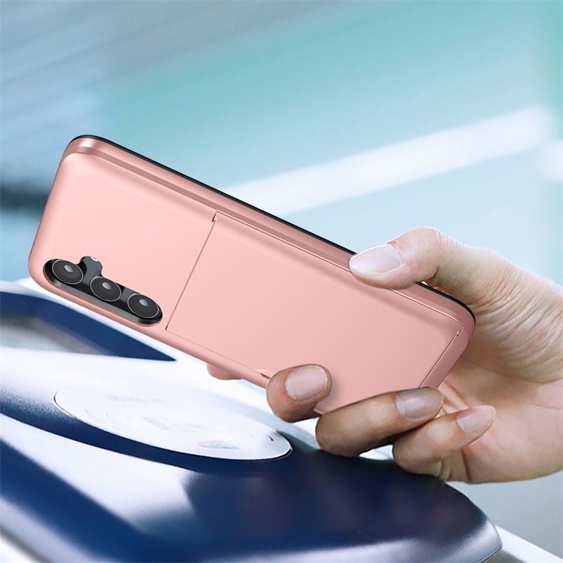 TechGlobe Suitable For Samsung A56 Phone Galaxy A36 Slide Cover Card Slot Two-in-One Wallet Shockproof Protective Case A17_voghion.com