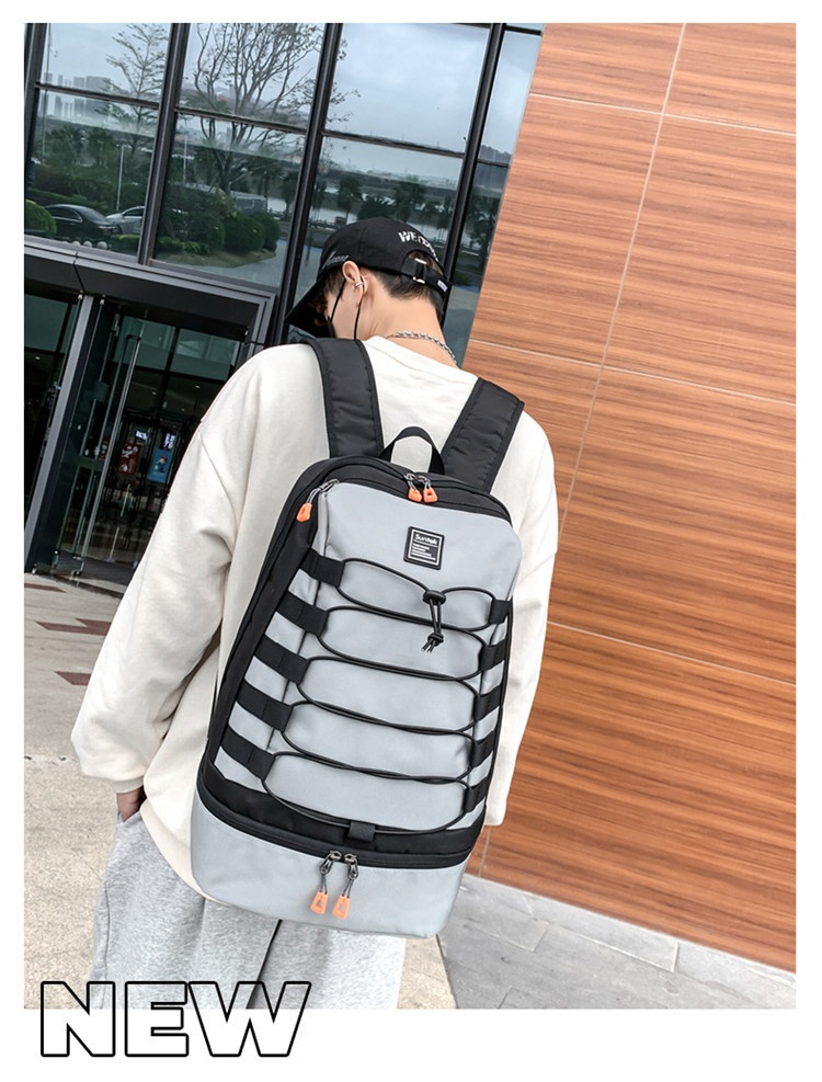 ActiveGo 24 Zaino per studenti autunno inverno da uomo, doppio spallaccio, grande capacità, stile college, borsa da viaggio per esterni, transfrontaliero_voghion.com