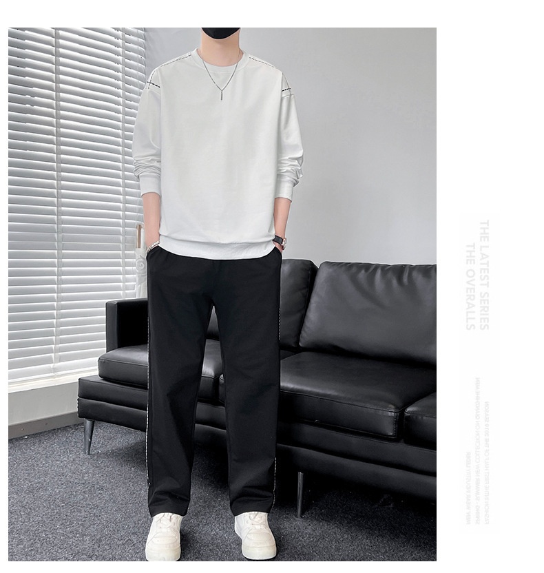 001 Diyu Shenlong Sweatshirt Casual For Men Spring And Autumn Long Pants Round Neck Pullover Tracksuit Two-Piece Set_voghion.com