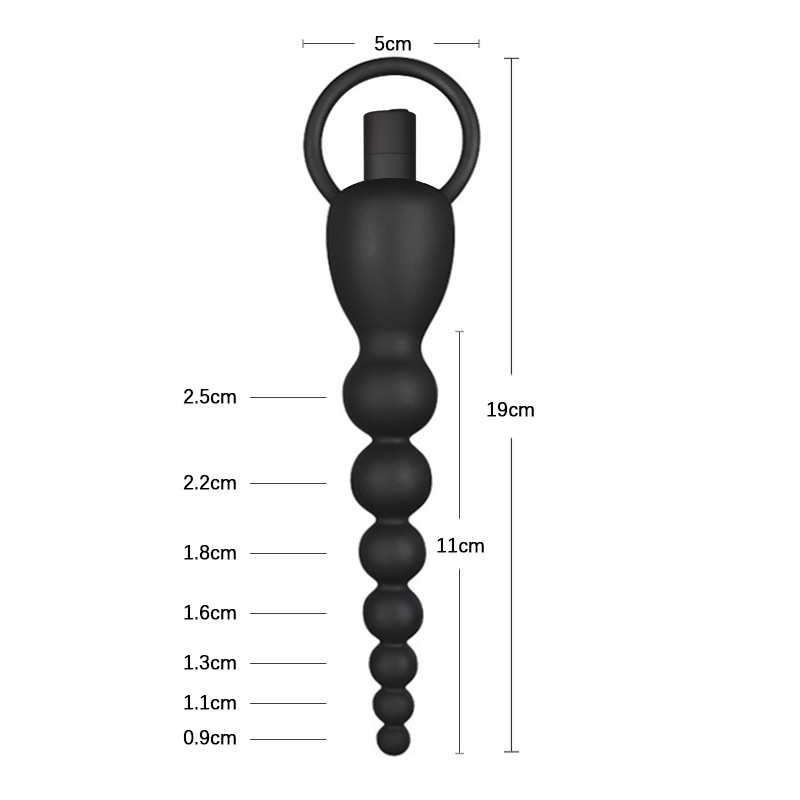 LuvBox LoveRing Anello dell'amore Camera posteriore Tirare Bead Plug anale Ricarica Vibrazione Frequenza Regolazione Giocattoli sessuali Uomini e donne Piccolo_voghion.com