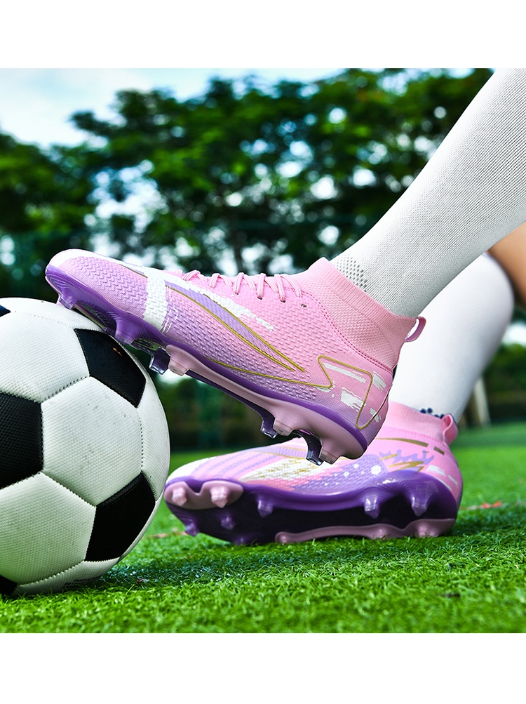 ShoeGlobe 2025 New Men's Boys And TF Cleats Training Elementary School Girls Special AG Long Spikes Soccer Shoes_voghion.com