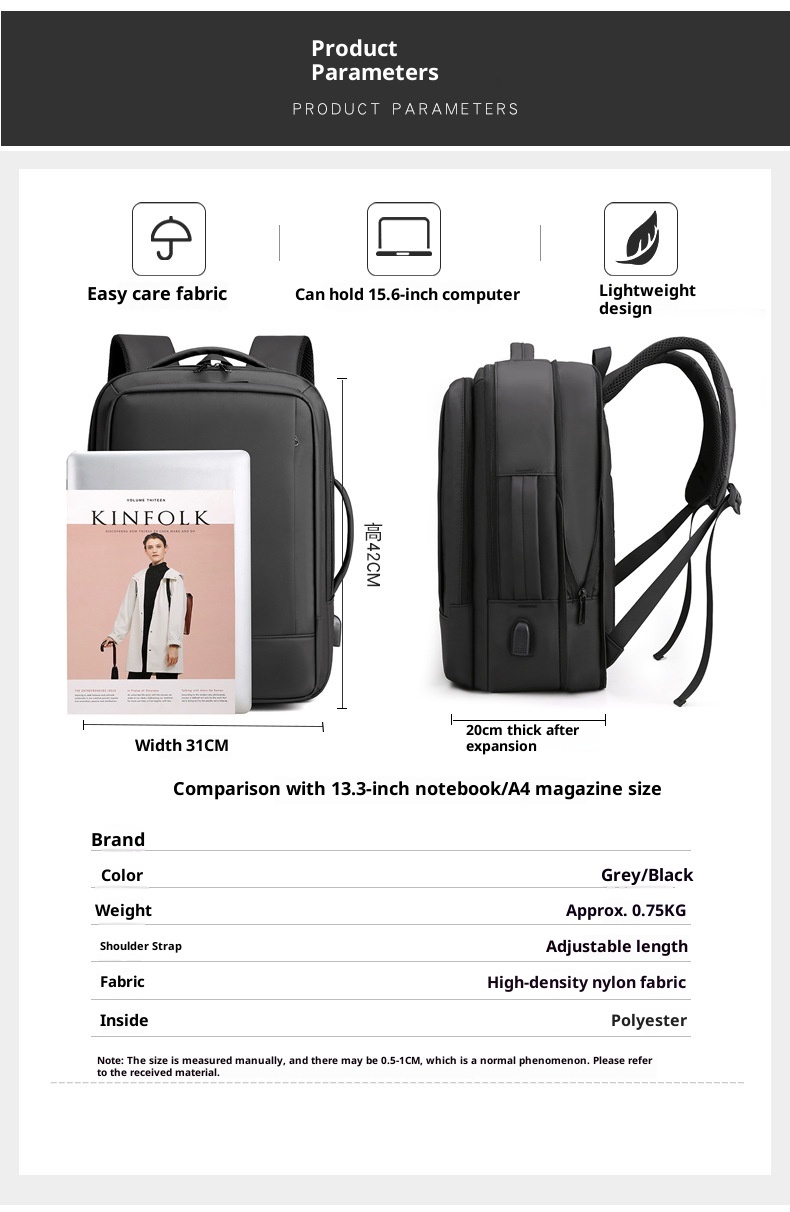 Zaino da uomo ActiveGo Outdoor Hiking di grande capacità, resistente all'acqua, per laptop, casual, da viaggio, borsa a tracolla, all'ingrosso_voghion.com