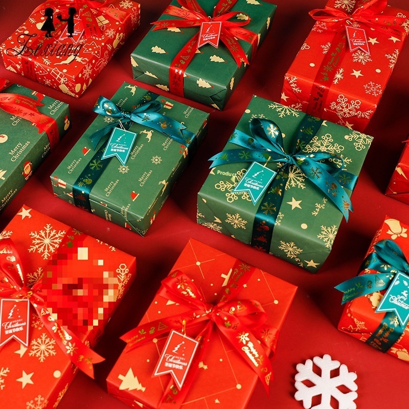 Lillian Wrapping Confezione regalo di Natale all'ingrosso Decorazione Imballaggio esterno Carta Kraft Materiale fatto a mano fai da te X20_voghion.com