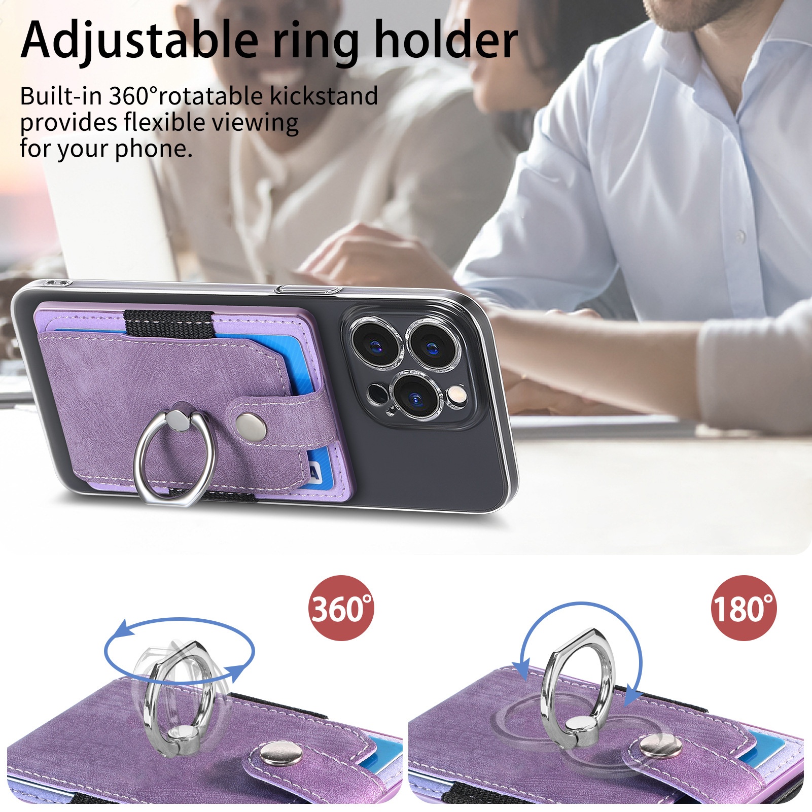 TechGlobe Compatible With Samsung Phone Multi-Model Universal Sleeve Back Sticker 3M Adhesive Card Insert Holder Gift Pack_voghion.com