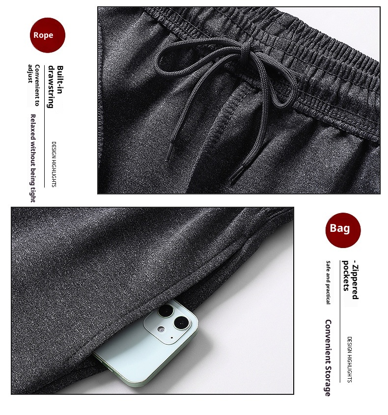 001 Lässige Sportbekleidung für Herren, Frühling/Herbst, Langarm-Set mit Sweatshirt und langer Hose, Laufbekleidung und Fitnessbekleidung_voghion.com