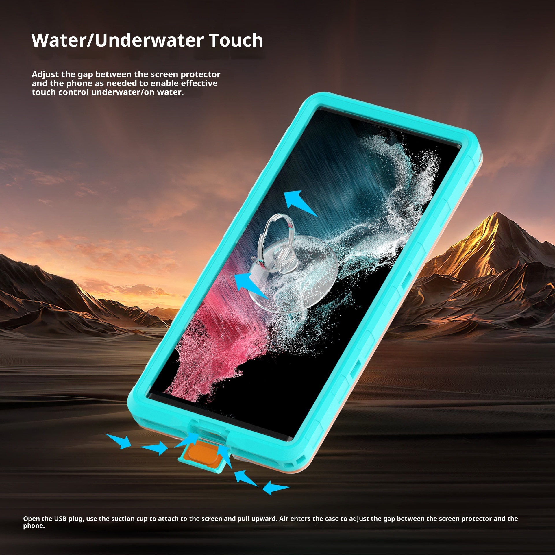 TechGlobe Suitable For Huawei Xiaomi Samsung Phone Waterproof Case Touchscreen Swimming Sealed Diving 15 Underwater_voghion.com