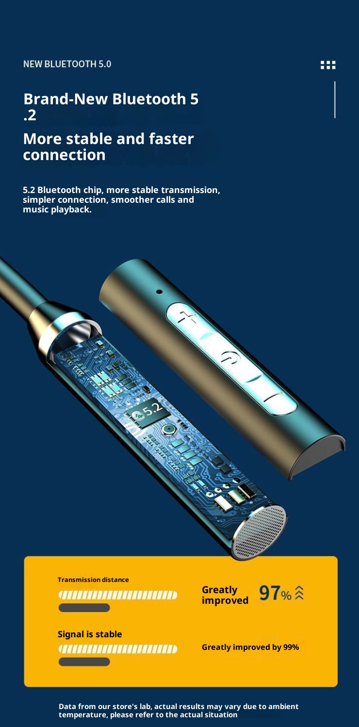 3c all'ingrosso Bluetooth Wireless Sport Neckband Doppio Orecchio In-Ear Collo Appeso Batteria a Lunga Durata Computer Rumore Cancellazione_voghion.com