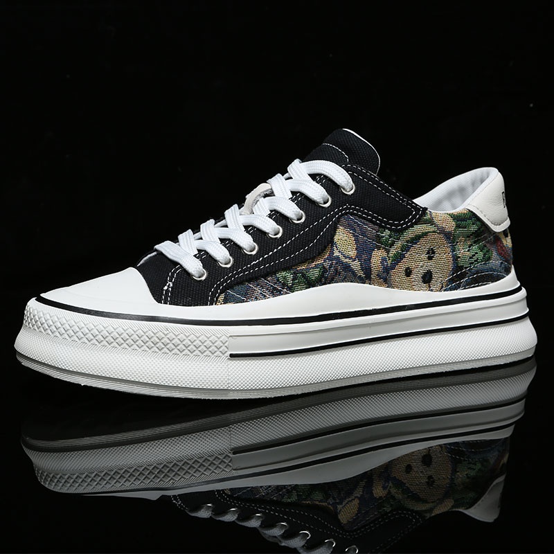 Zees Zees Zees Kaimalon 2025 Neue trendige Marken-Sneaker für den Freizeitbereich mit dicker Sohle, Design Sense Niche im europäischen Stil, koreanische Version, Canvas für Herren._voghion.com