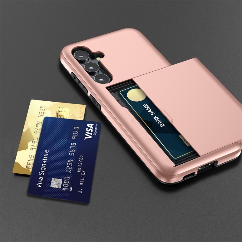 TechGlobe Suitable For Samsung A56 Phone Galaxy A36 Slide Cover Card Slot Two-in-One Wallet Shockproof Protective Case A17_voghion.com