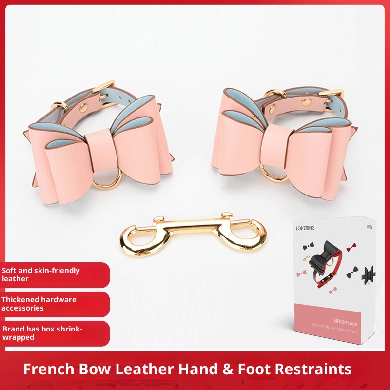 LuvBox LoveRing Leder SM Handschellen Erotische Fußfesseln Flirt-Accessoires Fesseln Handringe für Erwachsene Sexspielzeug für Paare_voghion.com