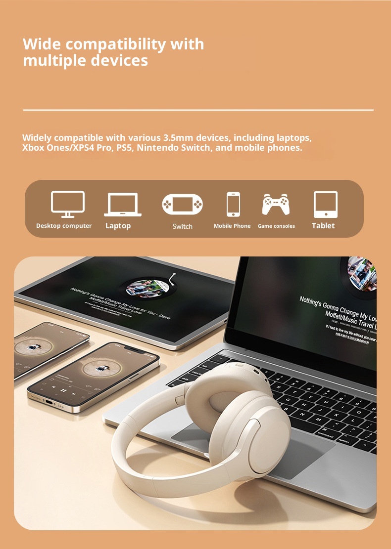 3c Kabellose Bluetooth-Kopfhörer (Herstelleranfertigung) – Nicht-Ohr-Kopfhörer mit Geräuschunterdrückung – Extrem lange Akkulaufzeit – Großer Akku_voghion.com