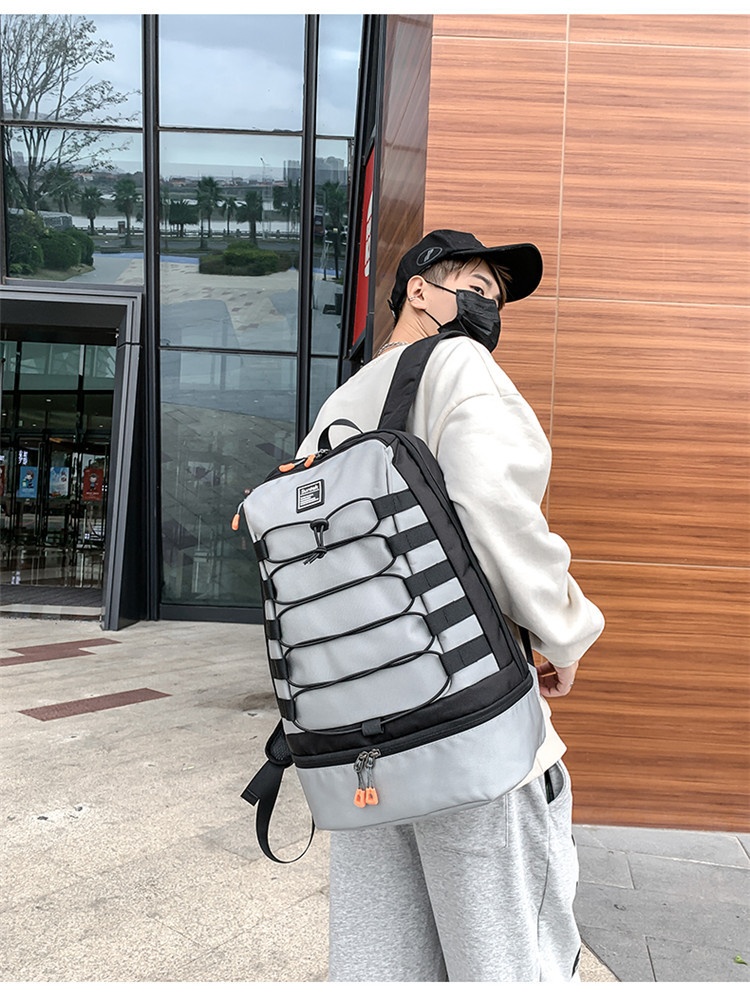 ActiveGo 24 Zaino per studenti autunno inverno da uomo, doppio spallaccio, grande capacità, stile college, borsa da viaggio per esterni, transfrontaliero_voghion.com