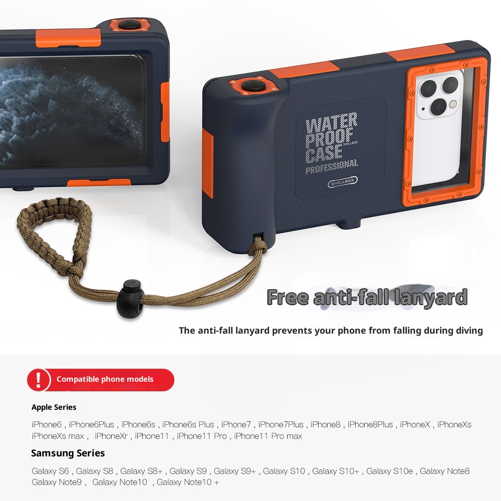 TechGlobe Kompatibel mit iPhone 16/17 Pro Serie Zweite Generation Tauchen Samsung Tiefwasseraufnahmen Wasserdicht Universal_voghion.com