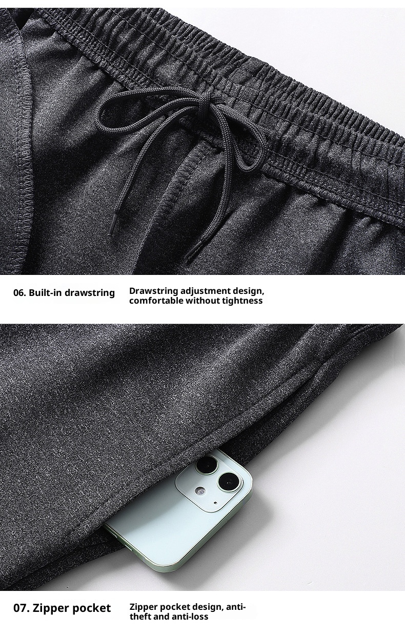 001 Lässige Sportbekleidung für Herren, Frühling/Herbst, Langarm-Set mit Sweatshirt und langer Hose, Laufbekleidung und Fitnessbekleidung_voghion.com